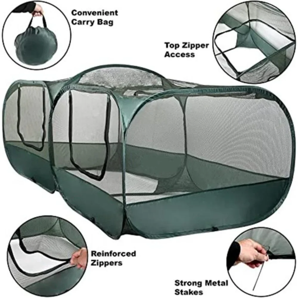 Portable Chicken Coop Chicken Run for Small Animals Foldable